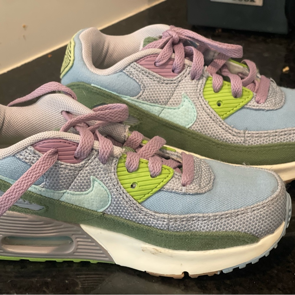 Nike air max purple and green